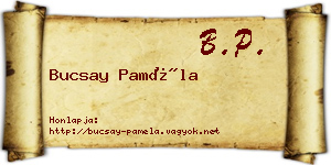 Bucsay Paméla névjegykártya